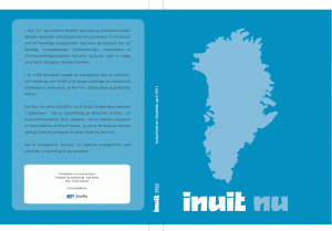 Cover til dvd'en om 'inuit nu'